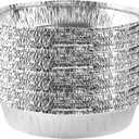 PLASTICPRO 9'' Inch Round Tin Foil Pans Disposable Aluminum, Freezer & Oven Safe - For Baking, Cooking, Storage, Roasting, & Reheating, Pack of 20
