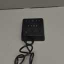 JACKYLED Alarm Clock with 4 USB Chargers Power Strip 3 Outlets 1700J Surge Protector Nightstand Dimmable Digital Clock with Dual Alarm and Snooze Function for Bedroom, Full Screen LED Display (Black)