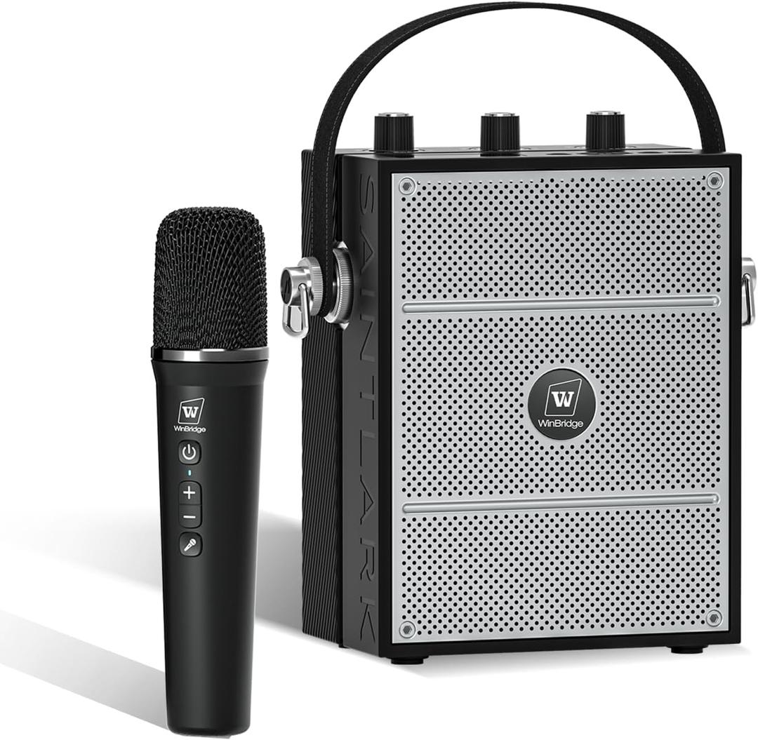 Wireless Voice Amplifier with Handheld Microphone, Portable Bluetooth Speaker Microphones for Teachers & Events, Wireless Karaoke Mic for Singing, PA System with Echo & Sound Effects S98 Pro