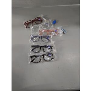 CCVOO 6 Pack Blue Light Blocking Reading Glasses, Anti Headache/Glare/Eye Strain Readers Computer Eyeglasses Women/Men (6 Pack Mix), +1.75