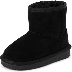 The Children's Place girls Baby Girls and Toddler Classic Ankle Boots, Faux Fur Lined 28