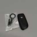 Key Fob Cover Case Leather Compatible for BMW 2025 2024 2023 5/7 Series , X5, X6, X7,X2, X5M,I5,I7XM,2022-2023 IX, Black Keychain for Women Men