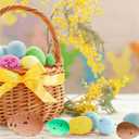 100 Pcs Foam Easter Egg Decoration 3-4 cm DIY Fake Eggs Artificial Foam Bird Eggs Garden Bird Nest Decor Easter Party Decorations Home Decor