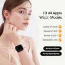 4 x Patented Sport Silicone Band Compatible with Apple Watch Bands 40mm 38mm 41mm 42mm 44mm 45mm 46mm 49mm Women Men, Soft Waterproof Sport Strap for iWatch Bands Series 11 10 9 8 7 6 5 4 3 2 1 SE Ultra (Hot Pink)