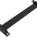 PCIe x4 4.0 Riser Cable,PCI-Express 4X Male to Female Extension Cable PCI-e Extender Adapter 20CM_180-90 Degrees