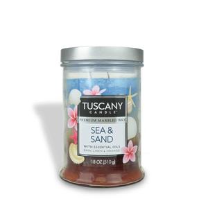 Tuscany Candle Seaside Orchid Long-Lasting Scented Jar Candle, 18 oz