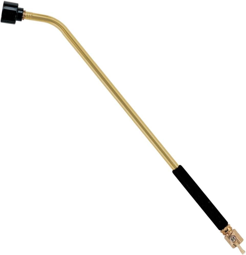 Dramm ColorMark Soft Rain Watering Spray Wand  30 Long, Gold  Lightweight & Durable with 8" Foam Grip and Brass Shut-Off Valve  Ideal for Hanging Baskets, Planters, Gardens, Shrubs & Seedbeds