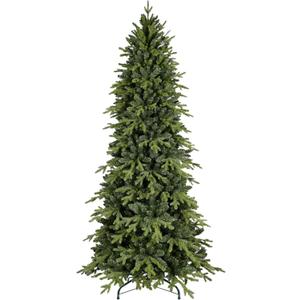 4ft Unlit Artificial Full Christmas Tree with 919 PE PVC Tips, Premium Holiday Xmas Tree with Metal Hinges & Foldable Base for Home Office Party, Green
