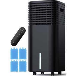 FANCOLE Windowless Portable Air Conditioners with 4Modes & 3Speeds, 15H Timer for Smart Auto-off, 2Gal Tank for 20H Cooling, Evaporative Air Cooler 17 FT Remote, 120 Swing Swamp Cooler No Hose Needed