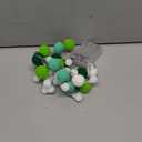 Indoor Pom Poms Fairy Lights - 6.56 Ft, 20 LED, Battery Operated, Warm White Globe Lights for Home, Bedroom, Kids, Playhouse, Holiday, Christmas (Green)