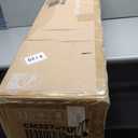 GOFLAME 7 FT Pre-Lit Christmas Tree Snow Flocked, Artificial Xmas Tree with 270 Branch Tips, Colorful Fiber Optics & 270 LED Lights, Holiday Decoration Tree with a Top Lighted Star, White