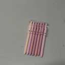 thinkor Pink Gel Pens Black Ink, 7 Pcs 0.5mm Quick Dry Fine Point Smooth Writing Pens, Cute Office School Supplies Gifts for Women Student