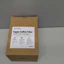 Disposable Small Coffee Filters,100PCS Unbleached Basket Coffee Paper Filter for Ninja Pods & Grounds Specialty Single-Serve Coffee Maker PB051 PB041, Kalita Wave Dripper 155, 1-2 Cup