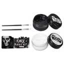 Halloween Black and White Face Body Paint Oil Based Face Painting Kit for Adult Large Capacity Facepaint for Cosplay Clown SFX Makeup Skeleton Vampire Special Effects Makeup