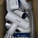 oneisall Dog Vacuum & Dryer for Shedding Grooming, 8 in 1 Dog Grooming Kit with Metal Blade Pet Clippers, Adjustable Speed and Temperature Control Blower