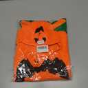 Halloween Kids Pumpkin Costume Set with Poncho, Hat and Treat Bag for Toddler Kids Youth (Orange)