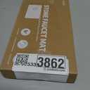 Faucet Mat for Kitchen Sink, Diatomite Quick Drying Tray , 15.8 Inch Kitchen Sink Splash Guard and Bathroom Stone Trays for Counter, Super Absorbent, White 