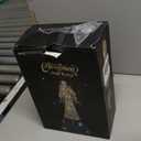 Christmas Tree Topper Glitter Angel Tree Topper Figure for Christmas Festival Home Mall Office Desktop Decor