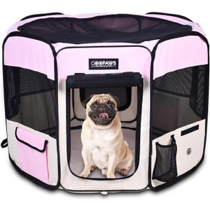 JESPET Pet Dog Playpens 36", 45" & 61" Portable Soft Dog Exercise Pen Kennel with Carry Bag for Puppy Cats Kittens Rabbits, Indoor/Outdoor Use
