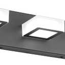 Ralbay LED Modern Black Bathroom Vanity Lights 3 Lights Acrylic Modern Black Bathroom Wall Lighting Fixtures
