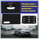 Drill-Free Front Tow Hook License Plate Frame for BMW E82 E88 128i 135i 1M E39 E90 E91 E92 E93 328i 335i M3 X5 X6 Relocator Holder Front Bumper Frame (E Chassis)