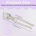 OLYCRAFT Alloy Mounting Pliers Alloy Pliers 12/14/16mm Height Doll Skeleton Joint Tool Doll-Skeleton Installation Plier Metal Plier Hand Tools for Handmade Craft Making Doll Makings
