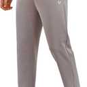 NORTHYARD Men's Yoga Casual Sweatpants Cotton Athletic Lounge Pants Open Bottom Loose Exercise Straight Leg Pant with Pockets (XL)
