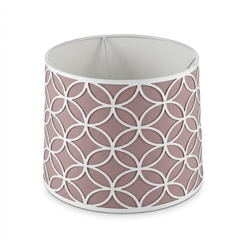 12" Top Diameter x 14" Bottom Diameter x 10" Slant Height with Washer (Spider) Attachment for Lamps with a Harp (Linen White)