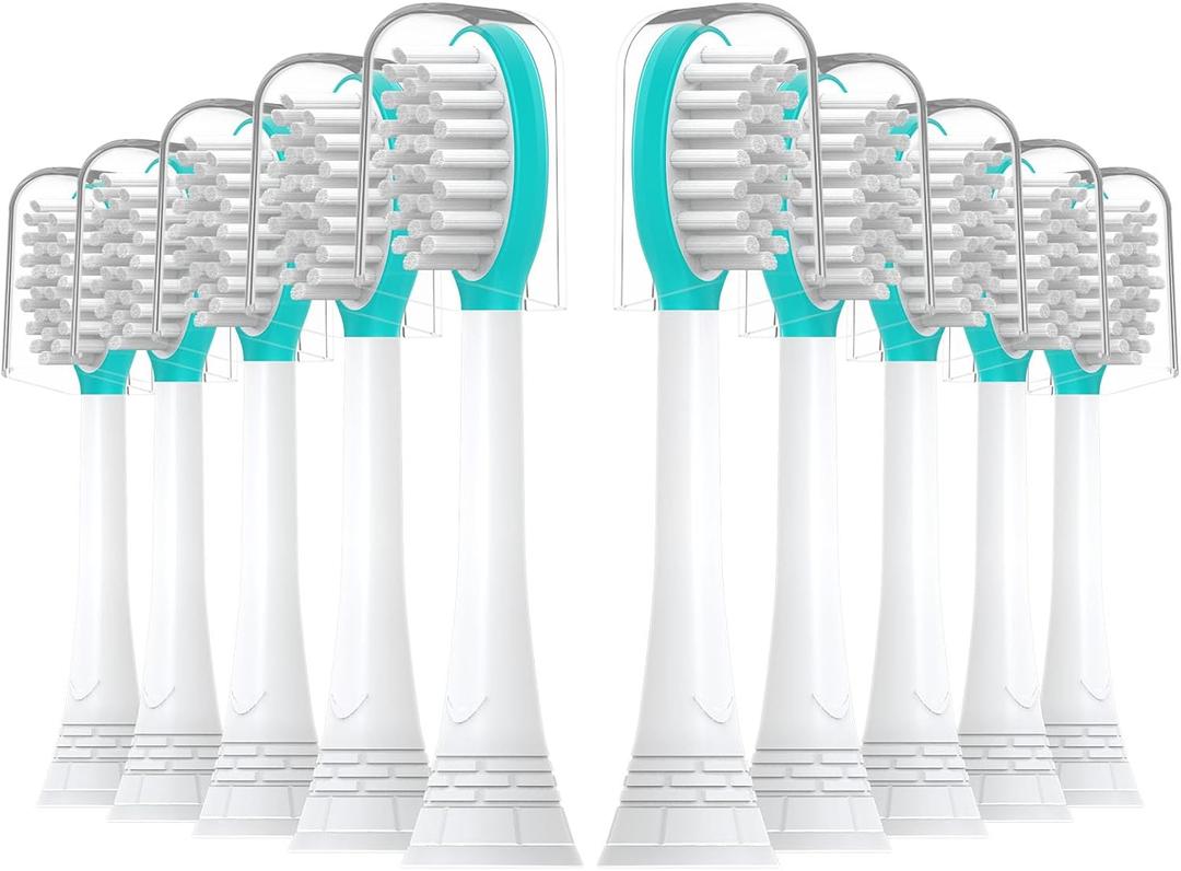 Kids Replacement Toothbrush Heads 10 Pack for Philips Sonicare Electric Toothbrush Soft Brush Head for Child 7+ for Boy Girl,Blue (Over 7 Years Old-blue)
