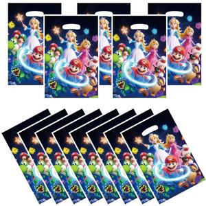 2 x 88xiaoyun 30 PCS latest Mario Themed Party Gift Bags, Party Supplies for Kids, Cute Mario Game Themed Party, Birthday Decoration Gift Bags Suitable for Girls or Boys