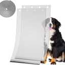 Dog Door Replacement Flaps 2 Pieces  Compatible with Ruff Weather XL Dog Door, Flaps with Weather Stripping Seal 78IN Long Safe & Free Access