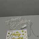 Happy Birthday Neon Sign for Wall Decor, 1712 Inch Warm White LED Neon Light Signs, Art Decoration Happy Birthday Neon Light Sign for All Birthday Party Decoration with 2 Pcs Pasters