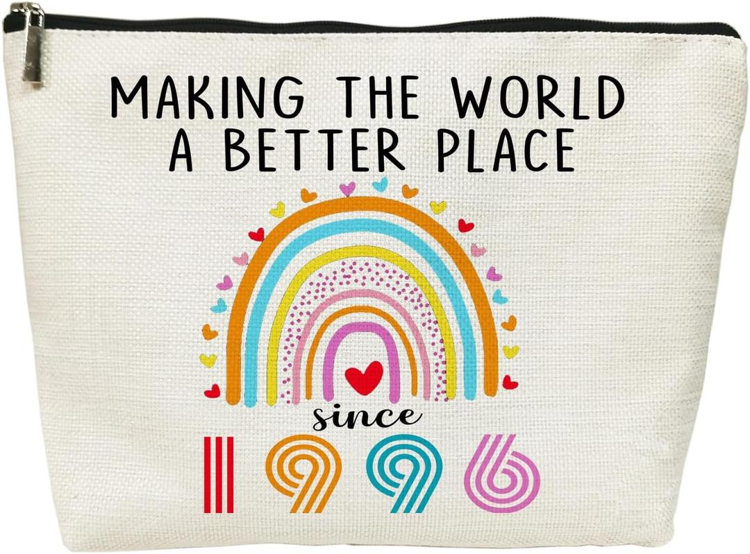 30th Birthday Gifts for Her Women Cosmetic Bags, 1996 Dirty 30 Year Old Birthday Decorations Makeup Bag for Wife, Sister, Best Friend Female, Mothers Day, Christmas (1996)