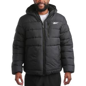 Reebok Mens Winter Jacket - Heavyweight Sherpa Lined Puffer Parka Mens Winter Coat - Insulated Quilted Ski Jacket for Men, S