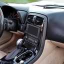 Real Carbon Fiber Center Control Seat Heating Button Panel Trim Compatible with Corvette C6 2005-2013, Interior Decor Sticker Accessories