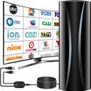3900+ Miles TV Antenna Indoor, 360 Reception Digital Antenna for Smart TV and Old TVs, HD Antenna for Local Channels with Amplifier Signal Booster Support 4K 8K 1080p -40ft Thick Coaxial Cable