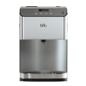 Brio 700 Series Moderna 3-Stage Filter Reduces PFAS & MicroplasticsTouch-Less Countertop Bottle-Less POU Tri-Temperature Digital Water Cooler Dispenser