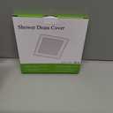 Drain Hair Catcher,Shower Drain Cover Hair Catcher Shower Drain Strainer for Bathroom Floor,Square Shower Hair Drain Catcher to Keep Away from Clogged Drain-No Rust! (4 inch, Gray)