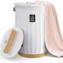 Sweetcrispy Towel Warmer for Bathroom, 20L Towel Heater with 4 Time Settings & Auto-Off, Fast Heating Blanket Warmer for Home, Safety Child Lock and Temp-Alert Design for Towels, Bathrobes, Blankets