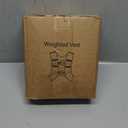 Zikopomi Weighted Vest Woman Man, 6lb/8lb/12lb/16lb/20lb/25lb/30lb Weight Vest with Reflective Stripes for Workout, Strength Training, Running, Fitness, Muscle Building, Weight Loss, Rucking Vest (Black) S