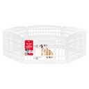 Amazon.com : IRIS USA 24" 6-Panel Dog Playpen with Door, 61 x 61 x 24, Puppy Playpen, Dog Play Pen Indoors, Pet Fence, Puppies/Small Dogs, White : Pet Supplies