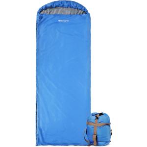 REDCAMP Ultra Lightweight Sleeping Bag for Backpacking, Hiking, Comfort for Adults Warm Weather, with Compression Sack (Blue with 1.8lbs)