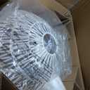 Rattan Ceiling Light Fixture, 4-Light Boho Semi Flush Mount Ceiling Light, 20" Wicker Light Fixture with Handmade Woven Cage Lampshade, Rattan Chandelier for Bedroom Hallway Nursery Kitchen Farmhouse