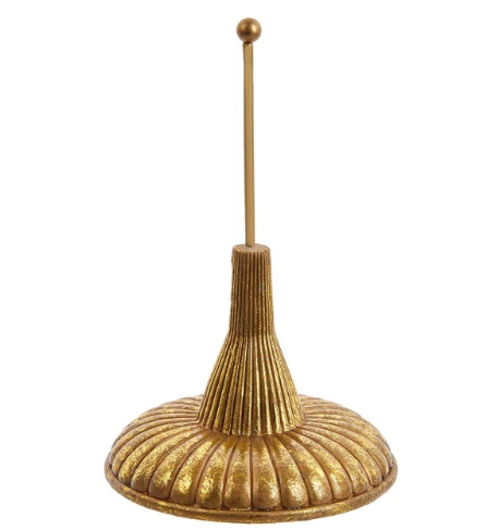 Kurt Adler 7Inch Resin Gold Finial Holder