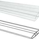 10 PCS Polycarbonate Greenhouse H-Clip Connectors 4ft Length, Fits 0.32 & 0.4 Twin-Wall Polycarbonate Panels Duty Dust, Rain & Moisture Protection Durable (H-Clip 4' 2.32 0.4)