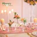 Small Glass Bud Vases for Centerpieces Hewory 24pcs Clear Blown Single Flower Vases Bulk, Modern Mini Cylinder Vase Set for Wedding Anniversary Birthday Party Events Home Living Room Table Decor