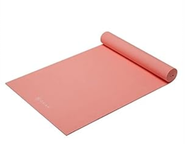 Gaiam Yoga Mat Premium Solid Color Reversible Non Slip Exercise & Fitness Mat for All Types of Yoga, Pilates & Floor Workouts, Ballet, 5mm