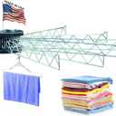 Stromberg Carlson Extend-A-Line 35" Long Versatile Swing Arm Drying Rack and Clothes Hanger with Swinging Towel Bar and Folding Clothes Hanger for RVs, Motorhomes, Campers & Home
