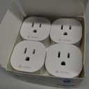 meross Matter Smart Plug Mini, FFS Easy Setup, 100% Privacy Smart Outlet, Compact Size, Support Apple Home, Alexa, Google Home with Schedule and Timer, App and Voice Control, 2.4G Wi-Fi Only (4 Pack)