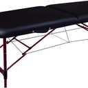 Master Massage Zephyr Lightweight Portable Massage Table Package- Tattoo Table- Spa Bed (Black, Maroon), 28x72 Inch